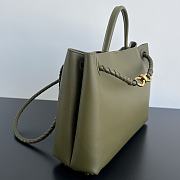 Bottega Veneta Andiamo Bag Green Leather 32x24x12cm - 6