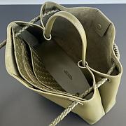 Bottega Veneta Andiamo Bag Green Leather 32x24x12cm - 3