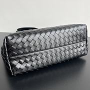 Bottega Veneta Woven Zipper Black Tote Bag 35x44x17cm - 2