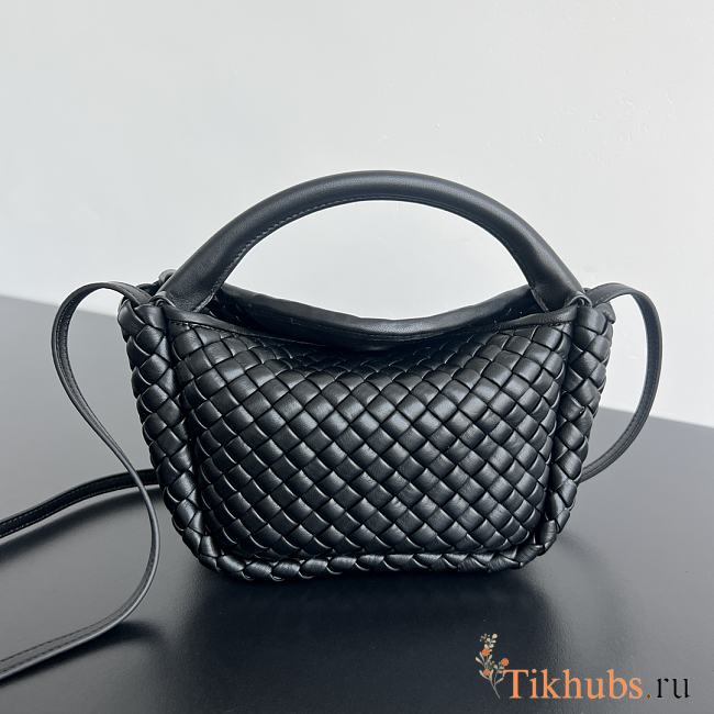 Bottega Veneta Mini Cobble Top Handle Black 23x11x8cm - 1