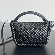 Bottega Veneta Mini Cobble Top Handle Black 23x11x8cm - 4