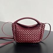 Bottega Veneta Mini Cobble Top Handle Red 23x11x8cm - 1