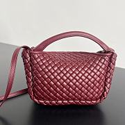 Bottega Veneta Mini Cobble Top Handle Red 23x11x8cm - 5