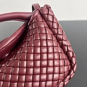 Bottega Veneta Mini Cobble Top Handle Red 23x11x8cm - 3