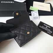 Chanel Wallet Black Caviar Gold 10.5x7.5x3cm - 2