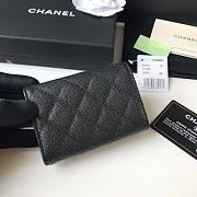 Chanel Wallet Black Caviar Gold 10.5x7.5x3cm - 3