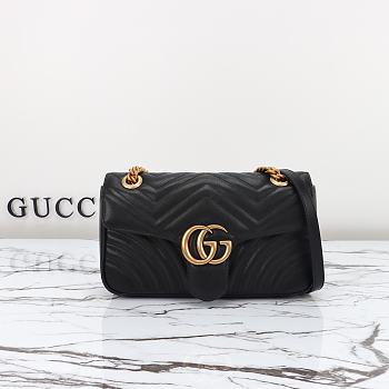 Gucci Marmont Small Black Bag 26x15x7cm