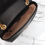 Gucci Marmont Small Black Bag 26x15x7cm - 3