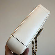 Gucci Marmont Shoulder Bag White 26x7x15cm - 5