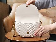 Gucci Marmont Crossbody Bag White 20x15x4cm - 6