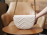 Gucci Marmont Crossbody Bag White 20x15x4cm - 3