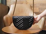 Gucci Marmont Crossbody Bag Black 20x15x4cm - 6