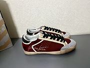 Golden Goose Penstar Burgundy Suede Sneaker - 1