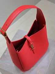 YSL LE 5 À 7 Small Red Leather 23x22x8.5cm - 5