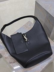 YSL Le 5 A 7 Hobo Bag Black 26x31.5x13.5cm - 6