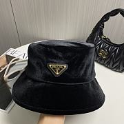 Prada Black Velvet Hat - 4