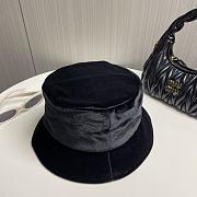 Prada Black Velvet Hat - 2