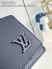 Louis Vuitton LV Wallet Multiple Navy Blue 11.5x9x1.5cm - 2