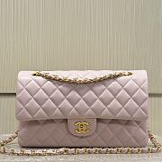 Chanel Medium Flap Bag Light Pink Gold Lambskin 25cm - 1