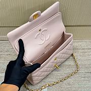 Chanel Medium Flap Bag Light Pink Gold Lambskin 25cm - 3