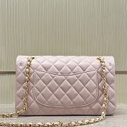 Chanel Medium Flap Bag Light Pink Gold Lambskin 25cm - 2