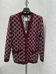 Gucci Reversible GG Wool Jacquard Cardigan - 1