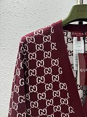 Gucci Reversible GG Wool Jacquard Cardigan - 5