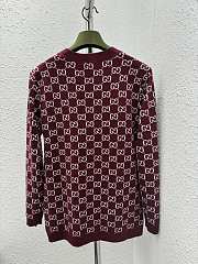 Gucci Reversible GG Wool Jacquard Cardigan - 4