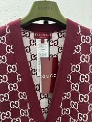 Gucci Reversible GG Wool Jacquard Cardigan - 2