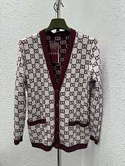 Gucci Reversible GG Wool Jacquard Cardigan - 3