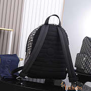 Dior Backpack Rider Beige and Black Oblique Jacquard 30x42x15cm - 4