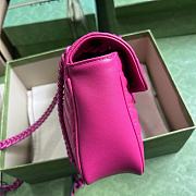 Gucci Marmont Shoulder Bag Neon Pink 26x15x7cm - 6