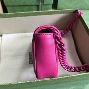 Gucci Marmont Super Mini Bag Neon Pink 16.5x10x5cm - 6