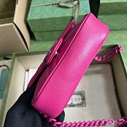 Gucci Marmont Super Mini Bag Neon Pink 16.5x10x5cm - 4