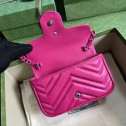 Gucci Marmont Super Mini Bag Neon Pink 16.5x10x5cm - 3