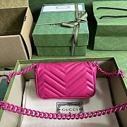 Gucci Marmont Super Mini Bag Neon Pink 16.5x10x5cm - 2