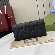 Gucci GG Emblem Continental Wallet Black 19x11x3cm - 4