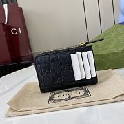 Gucci GG Emblem Zip Card Case 13x8.5x3cm - 4