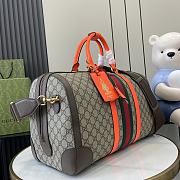 Gucci Savoy Medium Duffle Bag Orange 44x28.5x24.5cm - 4