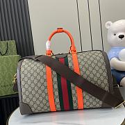 Gucci Savoy Medium Duffle Bag Orange 44x28.5x24.5cm - 2