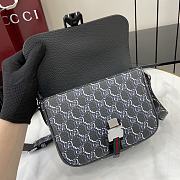 Gucci Super Mini Bag With GG Shadow Dark Grey 20x14x5.5cm - 3