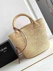 Celine Triomphe Bag Straw Raffia 23x22x23cm - 6