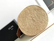 Celine Triomphe Bag Straw Raffia 23x22x23cm - 4