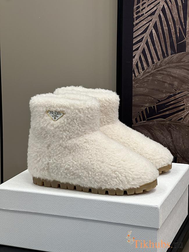 Prada Faux-Shearling Snow White Boots - 1