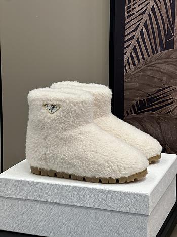 Prada Faux-Shearling Snow White Boots