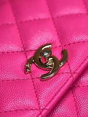 Chanel Coco Handle Flap Bag Neon Pink Caviar Gold 24cm - 2