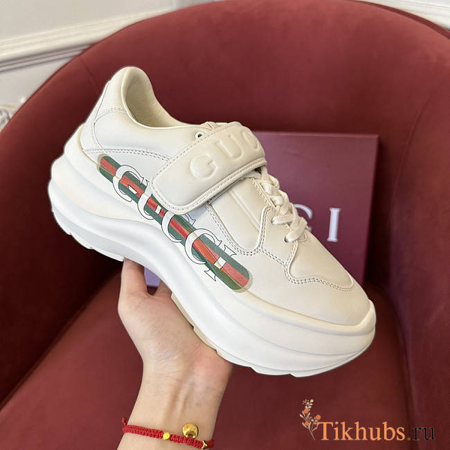 Gucci Wave White Wedge Sneaker - 1