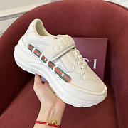 Gucci Wave White Wedge Sneaker - 1