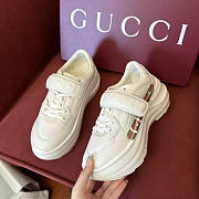 Gucci Wave White Wedge Sneaker - 5