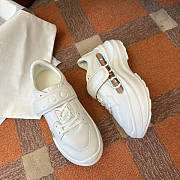 Gucci Wave White Wedge Sneaker - 2